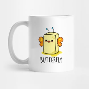 Butterfly Cute Butter Pun Mug